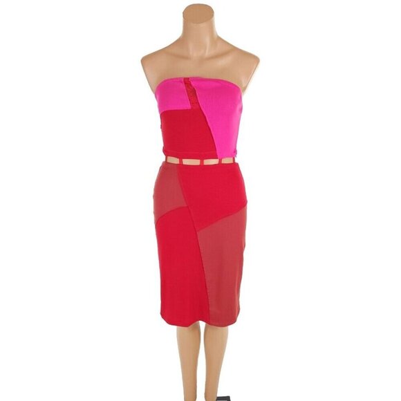 Andersson Bell Cotton Midi Dress Size S Pink $470 - Picture 2 of 14